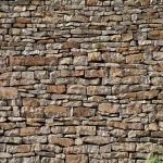 صورة جدراية تصميم حجري، المقاس 300 سم× 280 سم، لون بني فاتح