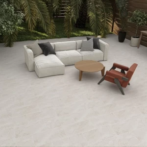 Matte Ceramic Floor Tiles 14 mm Thickness 30x60 cm Light Beige | Saudi Ceramics