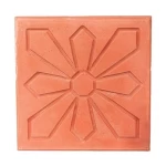 Cement Decorative Tile Distinctive Designs, Dimensions 40×40 cm, Thickness 4 cm, Light Red Color | Al Sarif Company
