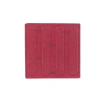 بلاط أسمنت للأرضيات الخارجية تصميم مسار للمكفوفين، مقاس 40×40×4 سم، لون احمر | شركة الوسد الصناعية