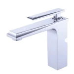 Short Bath Wash Basin Tap, Chrome Color