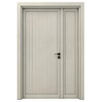 Luxury Wooden Double Door with Classic Design, grey, Size 160 × 235 cm, Model TR17