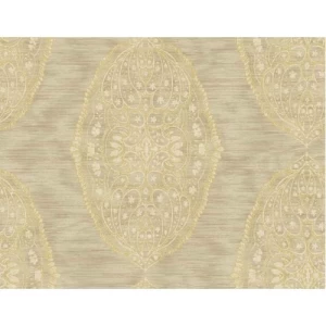 American Wallpaper Classic Design Beige Color, Size 10mx0.53m, Model ZA31407 | Balbaid Decor Company