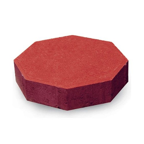 Octagonal Interlock Paver Tiles Height 6 cm Size 81.6×197 mm Dark Red | Artic
