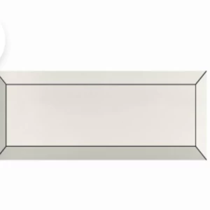 Frame Ceramic Wall Tiles 7.5×22.5 cm, Glossy White, 10 mm Thickness | Frame