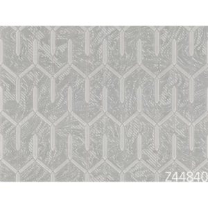 Modern Italian Wallpaper 10m x 0.73m Gray, Model 44840 | Balbaid Decor Company