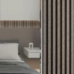 تكسيات خشب داخلية، عرض 20 سم، سماكة 120 ملم، رمادي غامق