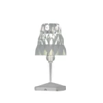 أباجورة طاولات مودرن، أبعاد 25×12 سم، لون شفاف