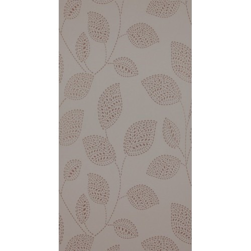 Leaf-patterned Wall Covering 0.53m x 10m Brown Color, Model 17753 | Balbaid Decor Company