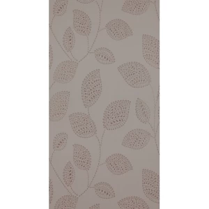 Leaf-patterned Wall Covering 0.53m x 10m Brown Color, Model 17753 | Balbaid Decor Company