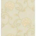 Italian Wallpaper Beige Color Floral Design, Size 10mx0.73m, Model 41759