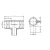 HDPE Electrofusion Plastic Reducer Tee 110X75X110 mm, 240 mm Length, Black | Union Pipe industry KSA - Image 2