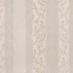 Italian striped wall Covering, size 10 m x 1.06 m, pale beige color, model 5908 