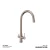 kitchen Washbasin Mixer Dimensions 40.4 x 22.7 x 13 cm, Matt Nickel Color