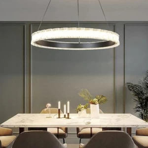LED Ceiling Light Wire Length 1.5 m Base 15 cm Black | Matkel Store