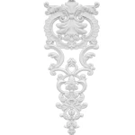 PU Foam Ceiling Cornice, Length 74 cm, Height 36 cm, white color | Zakharef company