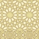 موكيت المساجد لون ذهبي، طول الخيط 12 ملم، زخرفة إسلامية، موديل حراء