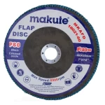 Sanding disc, Size 7 inch, 60 grit, Makute Brand, Blue color.