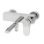 Bath Mixer Brass 23×23×12 cm, Hex Model Chrome Color | Abyat Company - Image 2