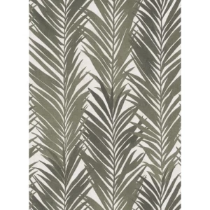 Leaf Patterned Wallpaper 10m x 0.53m Dark Green, Model 10031-07 | Balbaid Decor Company