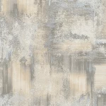 Patterned wallpaper, beige color, length 10 m, width 0.53 m, model 73539 