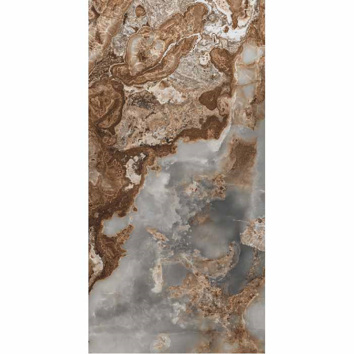 Indian Porcelain Floor Tiles 120×240 cm, Grey Color, Onyx Inca Model | Emaar Al Watan (EMAC)