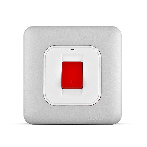 Air Conditioner DP Switch 45 Amp 7x7 cm Light Silver, 250V | Spectra