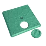 غطاء الفتحات الارضية  الزامل مصنوع من  الكمبوزيت مقاس 533 × 533 مم   حموله خفيفه A30 اللون اخضر