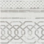 ورق جدران بلجيكي لون بيج تصميم شرقي، مقاس 500 سم×25.5 سم