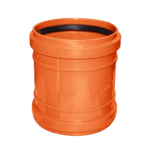 UPVC Plastic Coupling 6 Inch Orange, Size 6 Inch | Al-Jawdah Industrial Complex