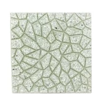 Terrazzo Tile, Size 40x40 cm, Thickness 4 cm, Smooth Texture, Light Green Color | Al Sarif Company