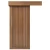 باب سحاب عصري بريميوم خشب صلب، مقاس 110×265 سم، سمك 6 سم، بني فاتح، موديل M02