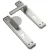 Fixed And Movable Doors Handles Right Direction Silver Color