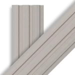Wood alternative for walls, size 19.5 x 290 cm, polygon, light gray color