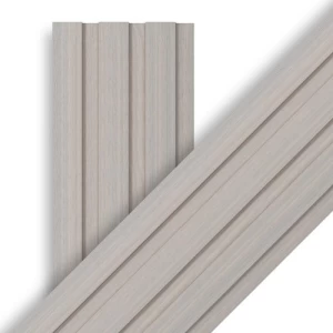 Wood Alternative for Walls 19.5 x 290 cm Polygon Light Gray | Luxury line