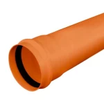 UPVC Plastic Pipe Size 40 mm, Thickness 1.8 mm, Class 3, PN 6 Bar, Orange Color | Almanar