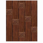 Chinese HDF Wooden Parquet, Brown, 12mm Thickness, Model 1228-001
