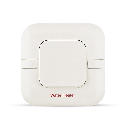 20A DP Switch with Indicator and Print, 1 Gang, Wide Rocker, White, 7x7cm | Spectra