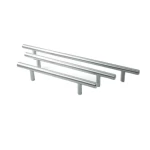 ماسكة خزانة مطبخ ستانلس ستيل، طول 16 سم، لون فضي | روائع المطابخ