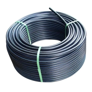 لفة أنابيب بولي إيثيلين عالي الكثافة ضغط 12.5 بار PE 100، قطر خارجي 160 مم SDR 13.6 أسود مع خط أزرق | المني لانظمة الانابيب