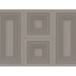 Geometric Wall Decoration, Dark Gray Color, Size 10m×1.06m, Model Z46027