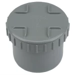 UPVC Access Plug Size 110 mm, Length 88 mm, Grey Color | Cosmoplast Factory