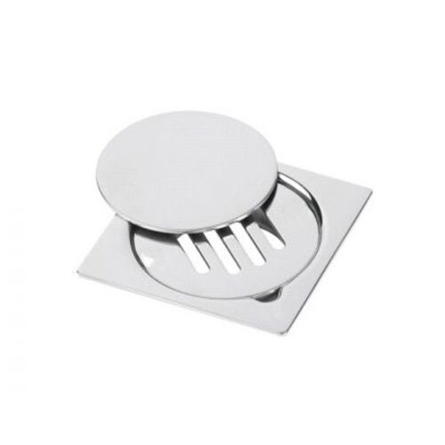 صفاية تصريف للمياة 10×10 سم، لون فضى | N16.004