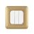 10 Amp Light Switch 3 Gang, Gold Color, 7x7cm, 250V | Spectra