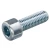 White Zinc Plated Allen Bolt DIN 912,   Grade 8.8, Size 10 mm, Length 70 mm | Aobsco Company
