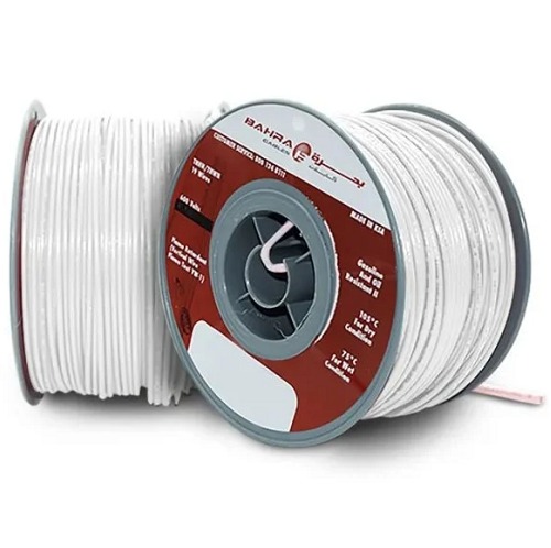 BAHRA 14 AWG THHN American Electric Wire, 600V, Stranded Copper PVC Insulation, Nylon Jacket, White | Bahra Cables