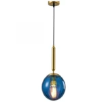 Classic Pendant Light with Luxury Design, Size 48x74 cm, Blue color