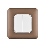 مفتاح مزدوج دركسيون متوسط 20 أمبير، لون نحاسي، 7×7 سم، 250 فولت | سبكترا