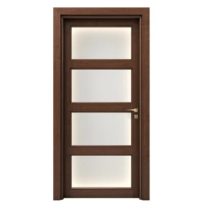 Premium Natural Wood Door 235x115 cm, 6 cm Thick, Brown Color | YT-80170719