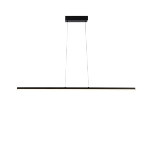 Hanging Light 100 cm Length 200 cm Height Black | 